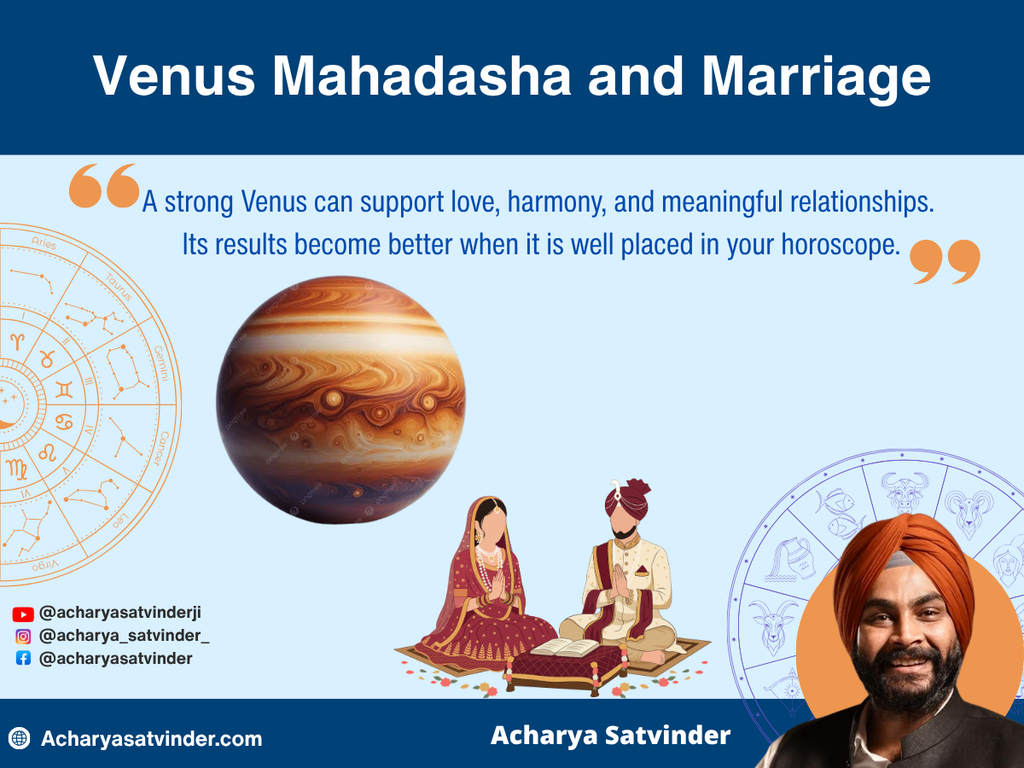 Venus Mahadasha and Marriage