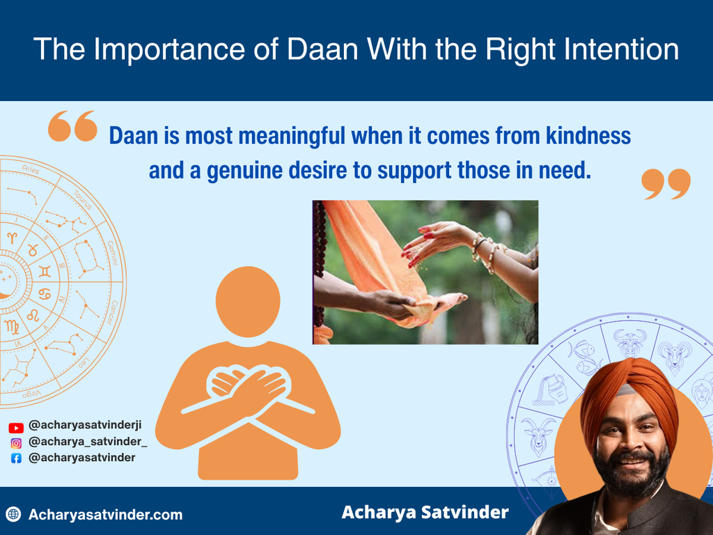 The Importance of Daan With the Right Intention