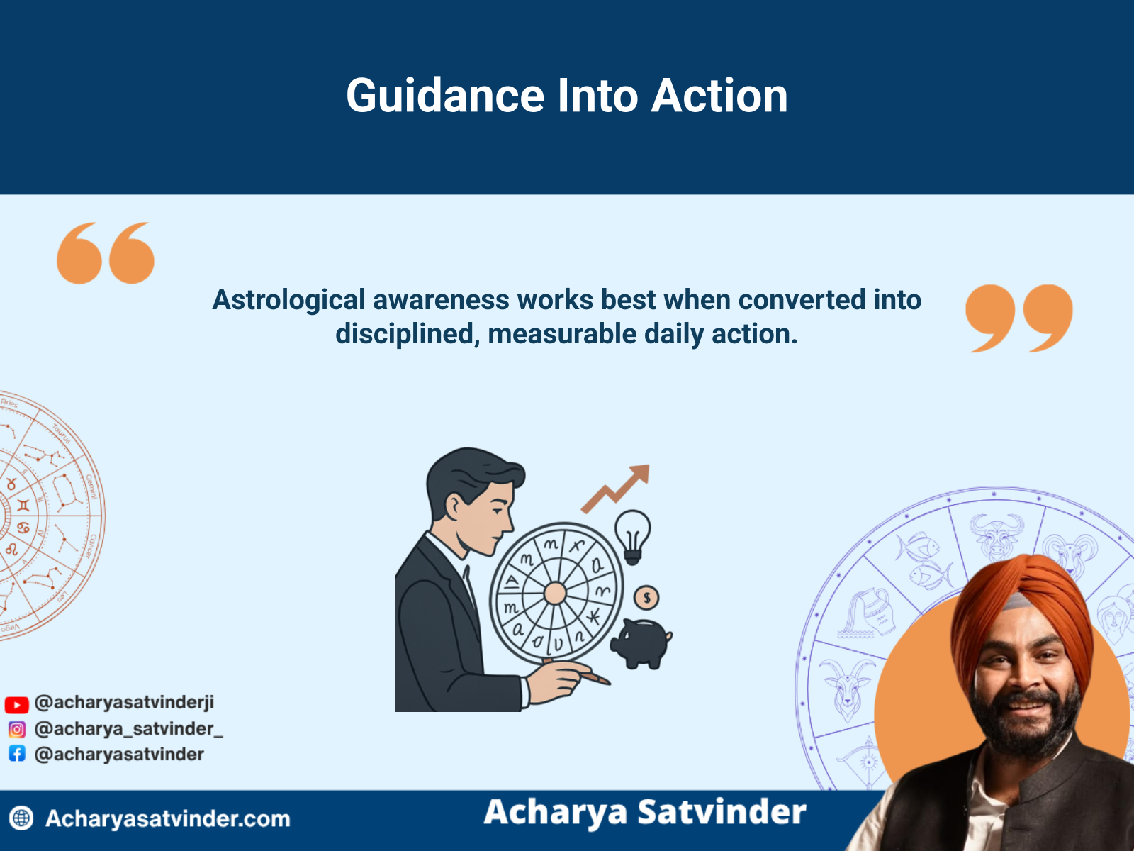 Professional turning astrological guidance into a disciplined career action plan