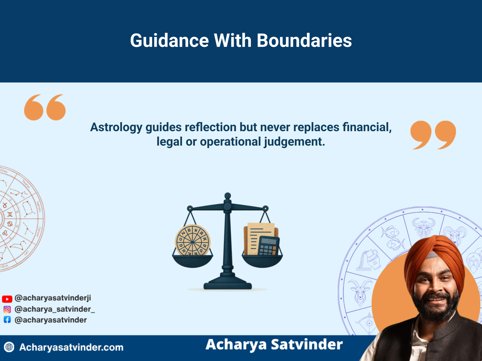 Responsible corporate astrology balanced with legal, financial and operational judgement