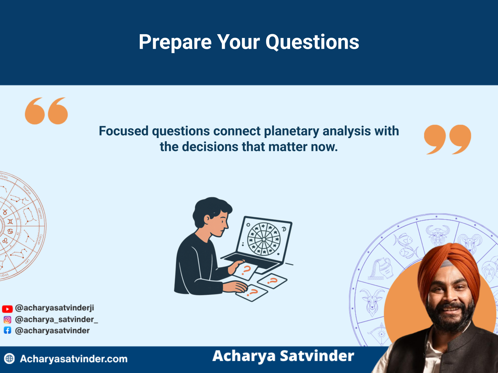 Person preparing focused questions and relevant context for an online kundli consultation.