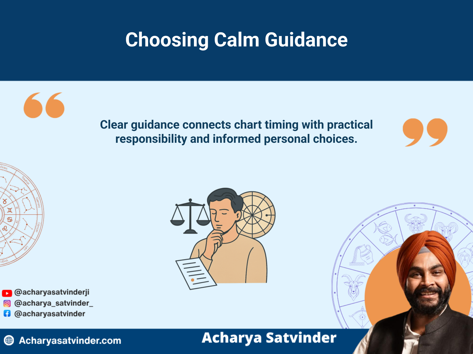 Seeker evaluating clear and responsible online astrology guidance