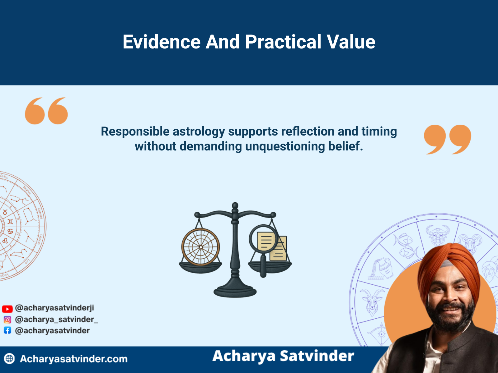 Balanced illustration comparing Indian astrology guidance with evidence and critical evaluation