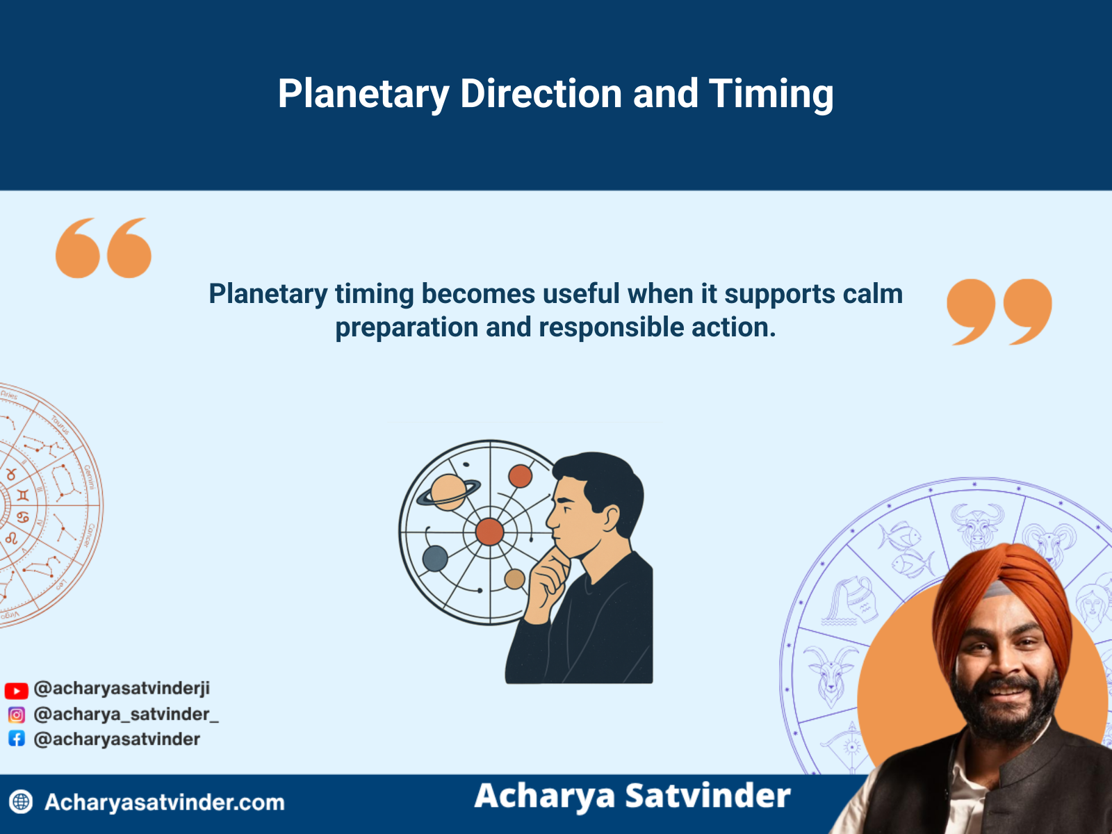 Person reviewing planetary direction and timing during a Vedic astrology consultation