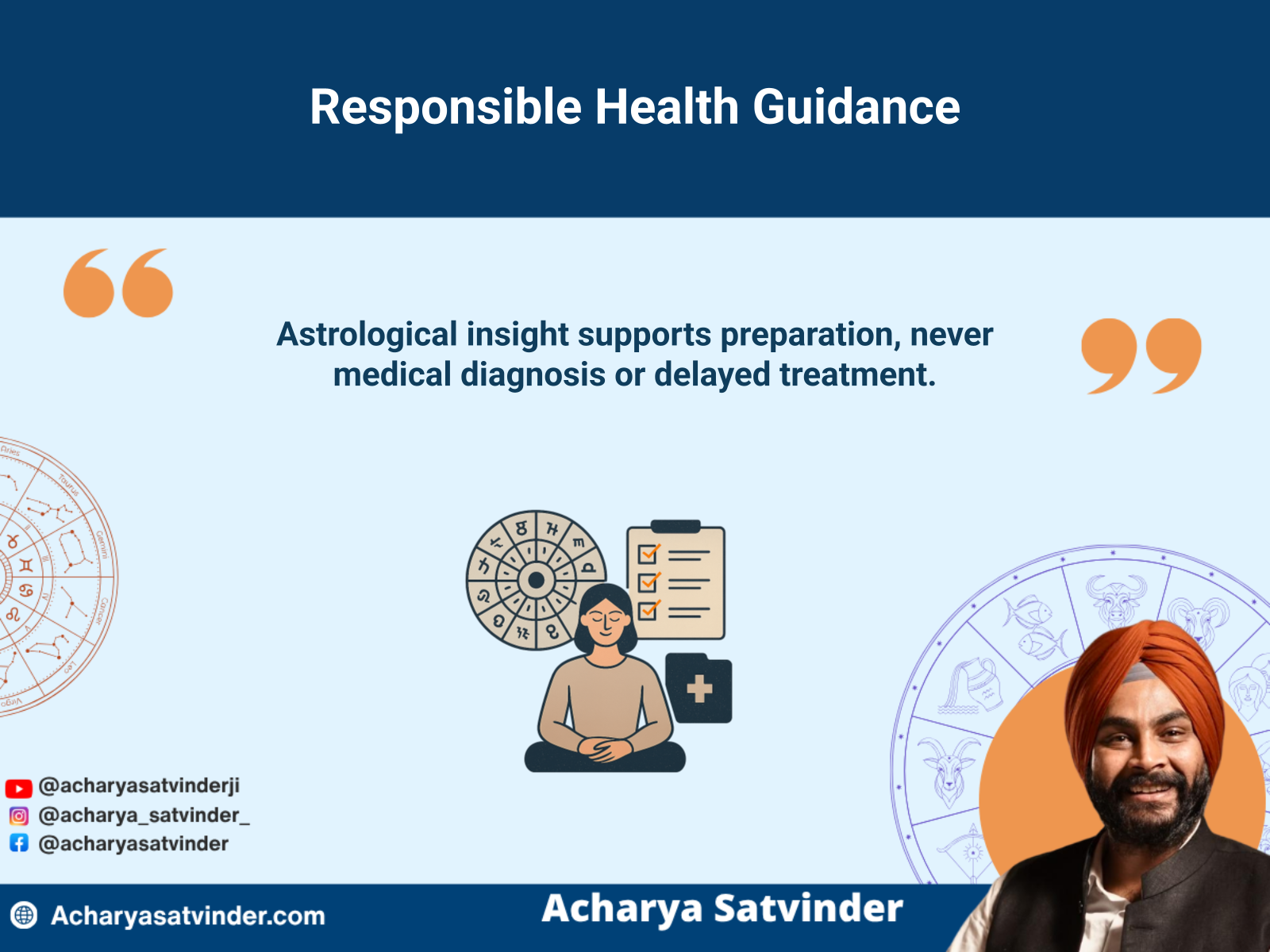 Responsible use of Kundli guidance alongside organised professional healthcare
