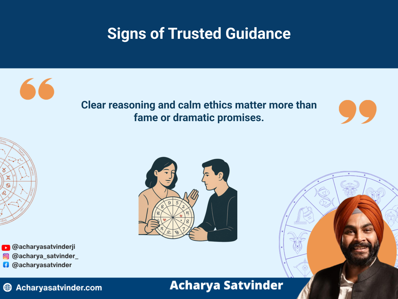 Calm astrology advisor providing trustworthy and clearly explained Vedic guidance
